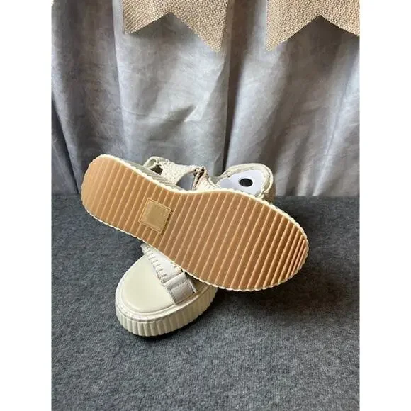 Dolce Vita Debra Ivory Suede Women’s Sandals size 8.5 Comfortable! NWB - Picture 7 of 8